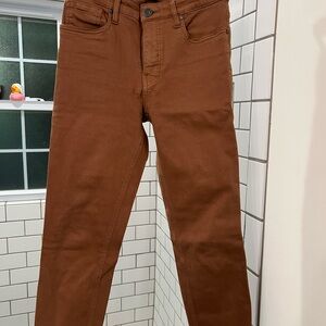 Cropped Brown Jeans